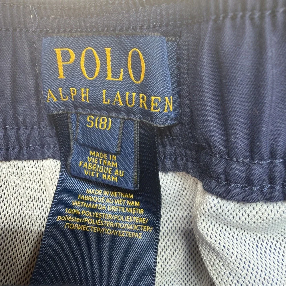 Polo Ralph Lauren Boys Swim Trunks‎ Nautical Colorblock Flag Shorts Size 8